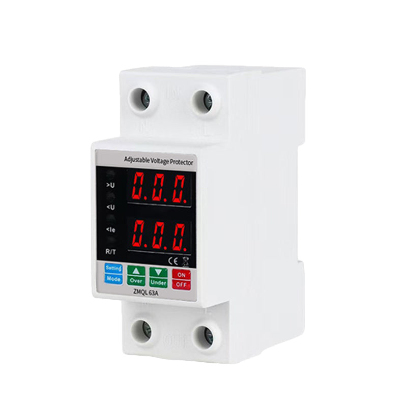 ZhiMei Self-replicating over- and under-voltage protectors 63A Protector Current Limit Overload