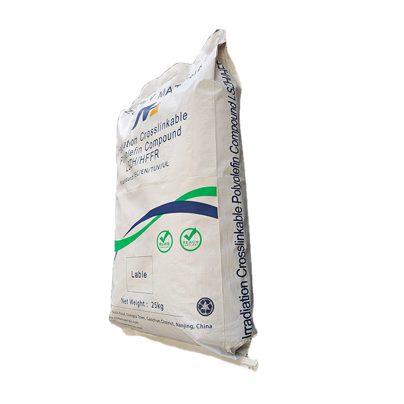 ZHONGCHAO Irradiated crosslinked low smoke halogen free flame retardant polyolefin insulation/sheath material for photovoltaic wires at 125℃.