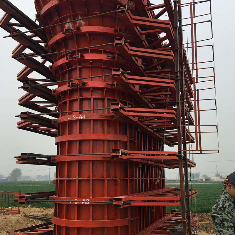 BAIGANG High-speed rail slope closing pier steel formwork