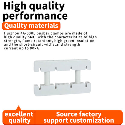 ZhongRui Busbar Clamp Series Wyatt 4A-530L4x3 Insulated Busbar Clamps(Price please ask customer service) Flame retardant Low-voltage cabinet fittings
