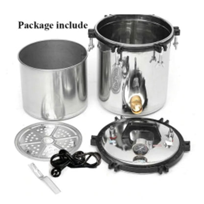 BINJIANG Portable Pressure Steam Sterilizer-Coal and Electricity Dual Use Solid Sterilization Automatic protection