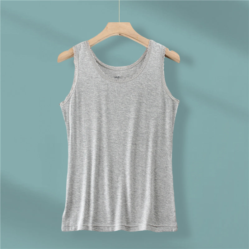 AB  Modal ribbed camisole Starting batch 200  Modal vest AB underwear heart